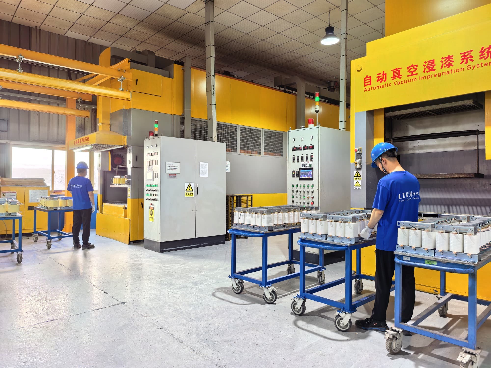 Automatic vacuum impregnation line